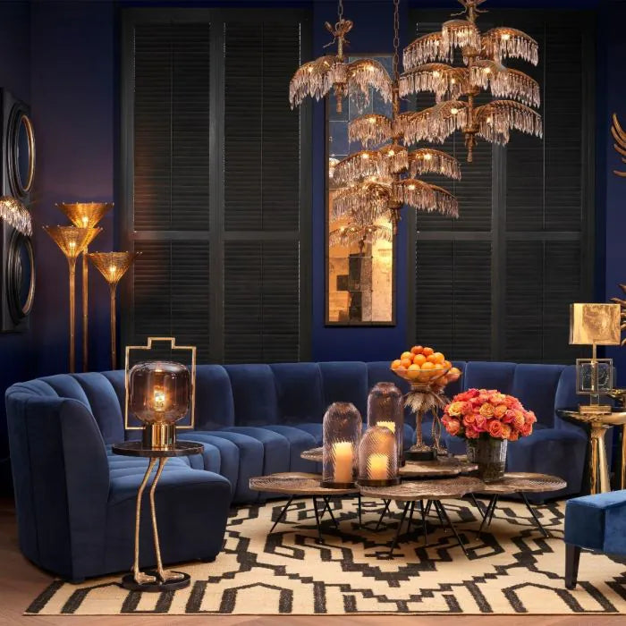 Eichholtz Modular Sofa Lando Savona midnight blue | Showroom Model