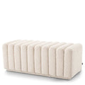 Eichholtz Dining Chair Camerota styled in cream boucl‚Äö√†√∂¬¨¬© fabric with a sculptural channel design and rounded edges