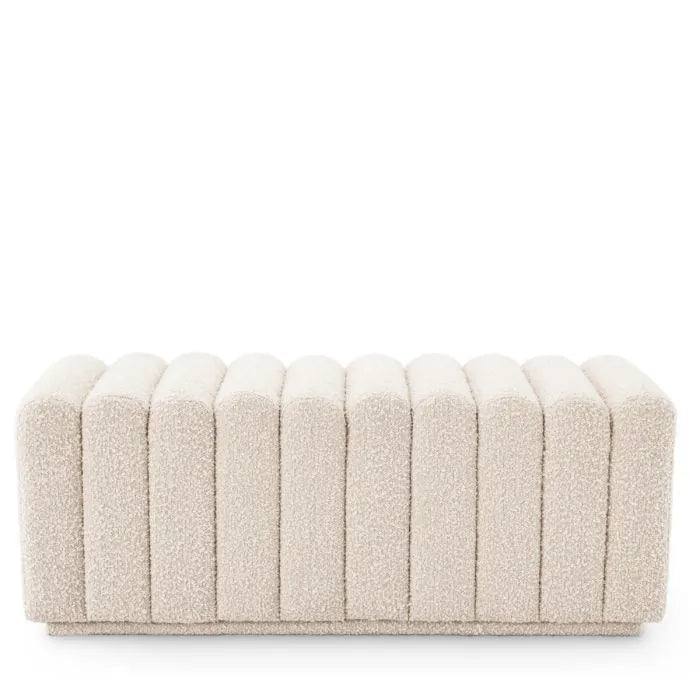 Eichholtz Bench Bente Bouclé cream | Showroom Model