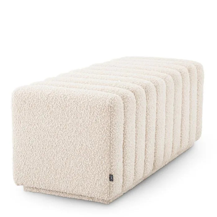 Eichholtz Bench Bente Bouclé cream | Showroom Model