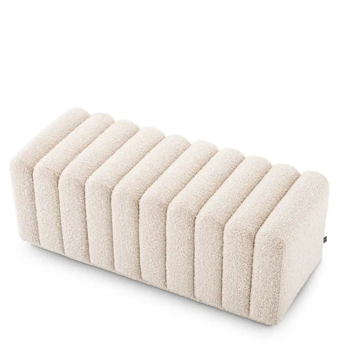 Eichholtz Bench Bente Bouclé cream | Showroom Model