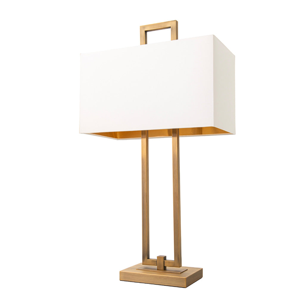 PONELLI Interiors Danby Antique Brass Finish Table Lamp | Showroom Model