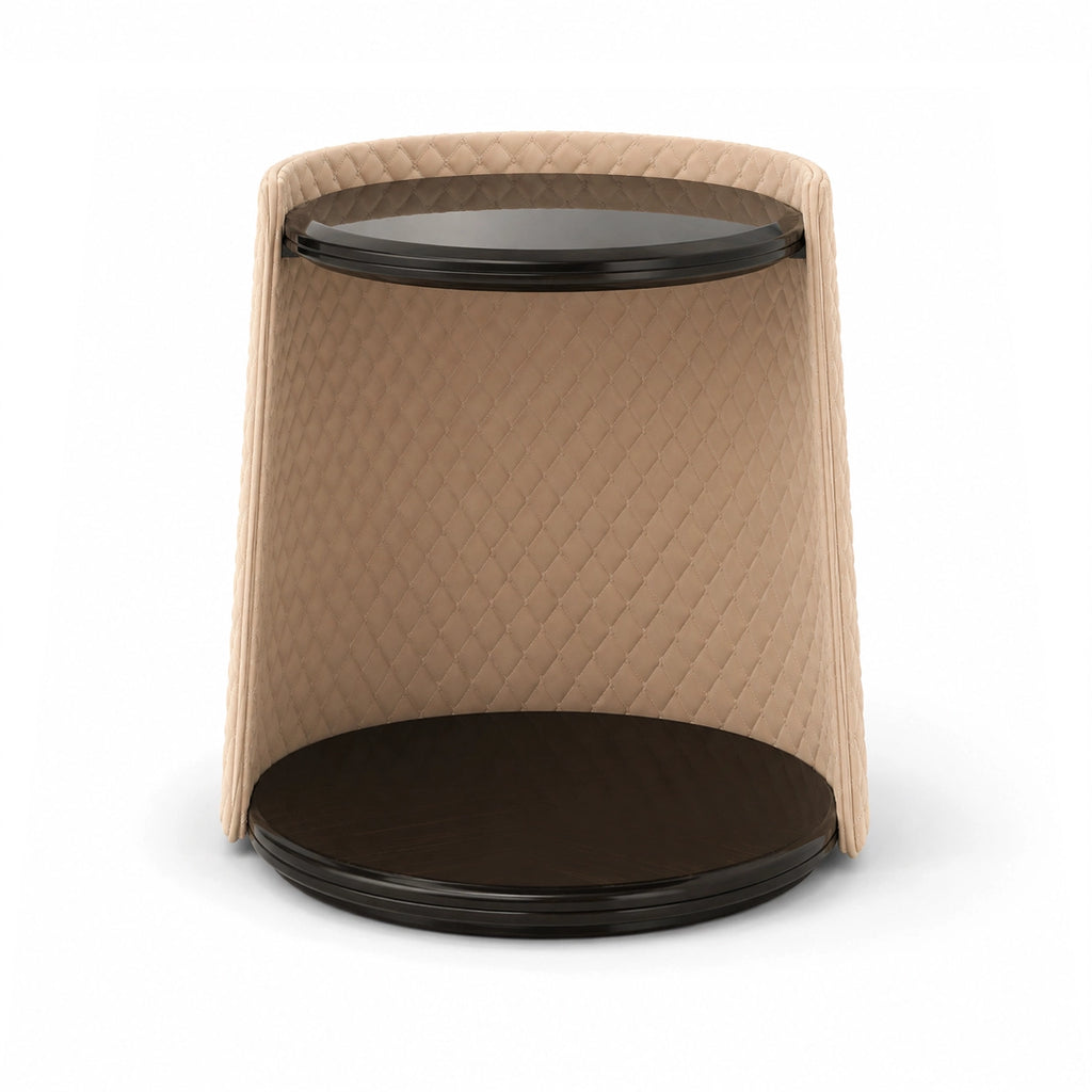 PONELLI Interiors Monaco Quilted Side Table | Showroom Model