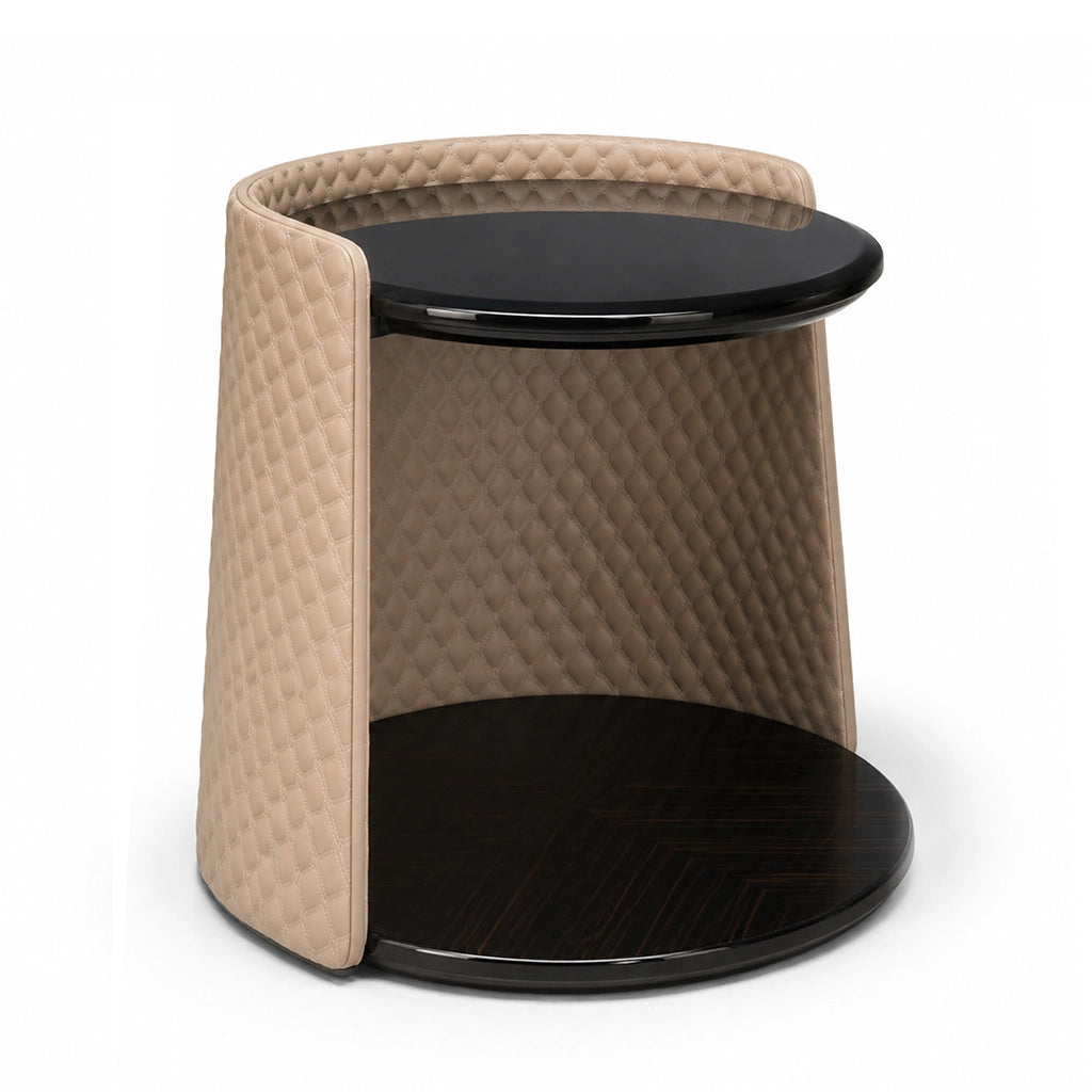 PONELLI Interiors Monaco Quilted Side Table | Showroom Model