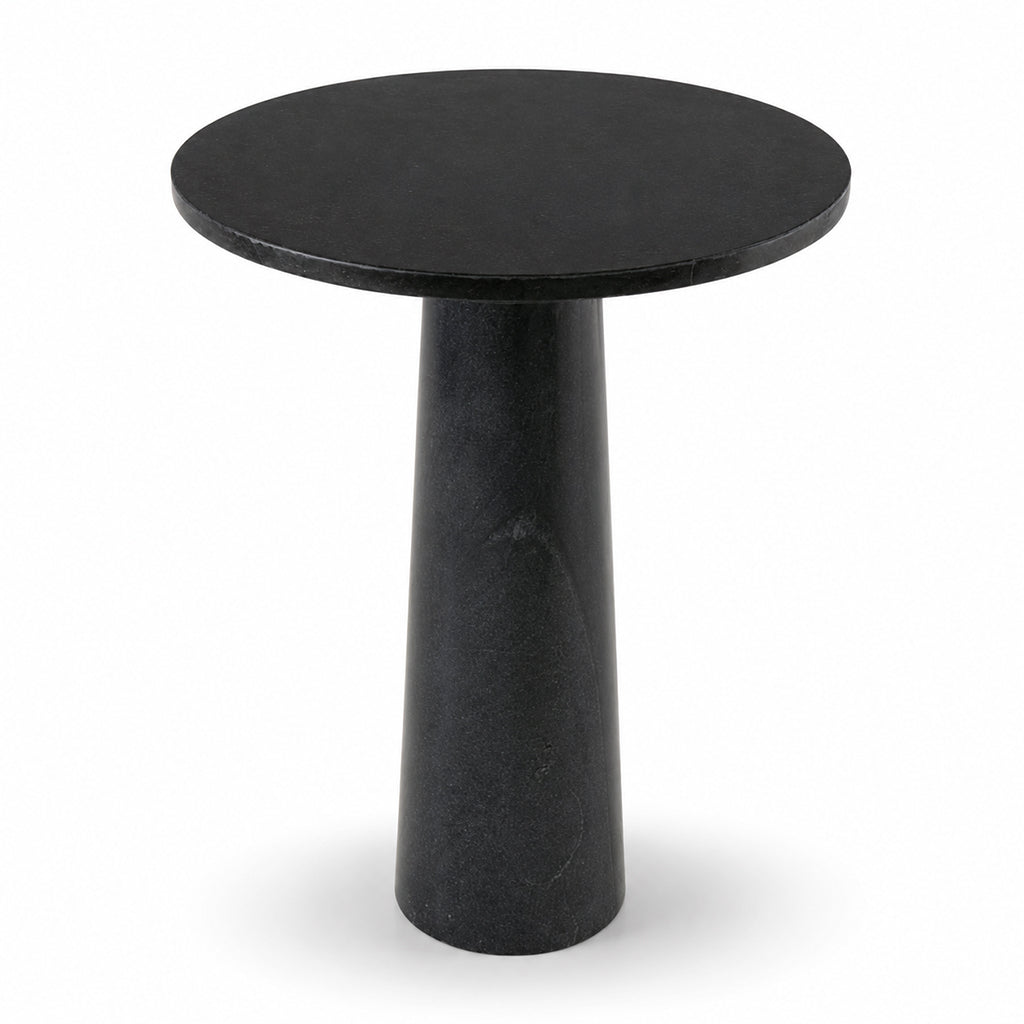 PONELLI Interiors Nero Sculptural Marble Side Table | Showroom Model