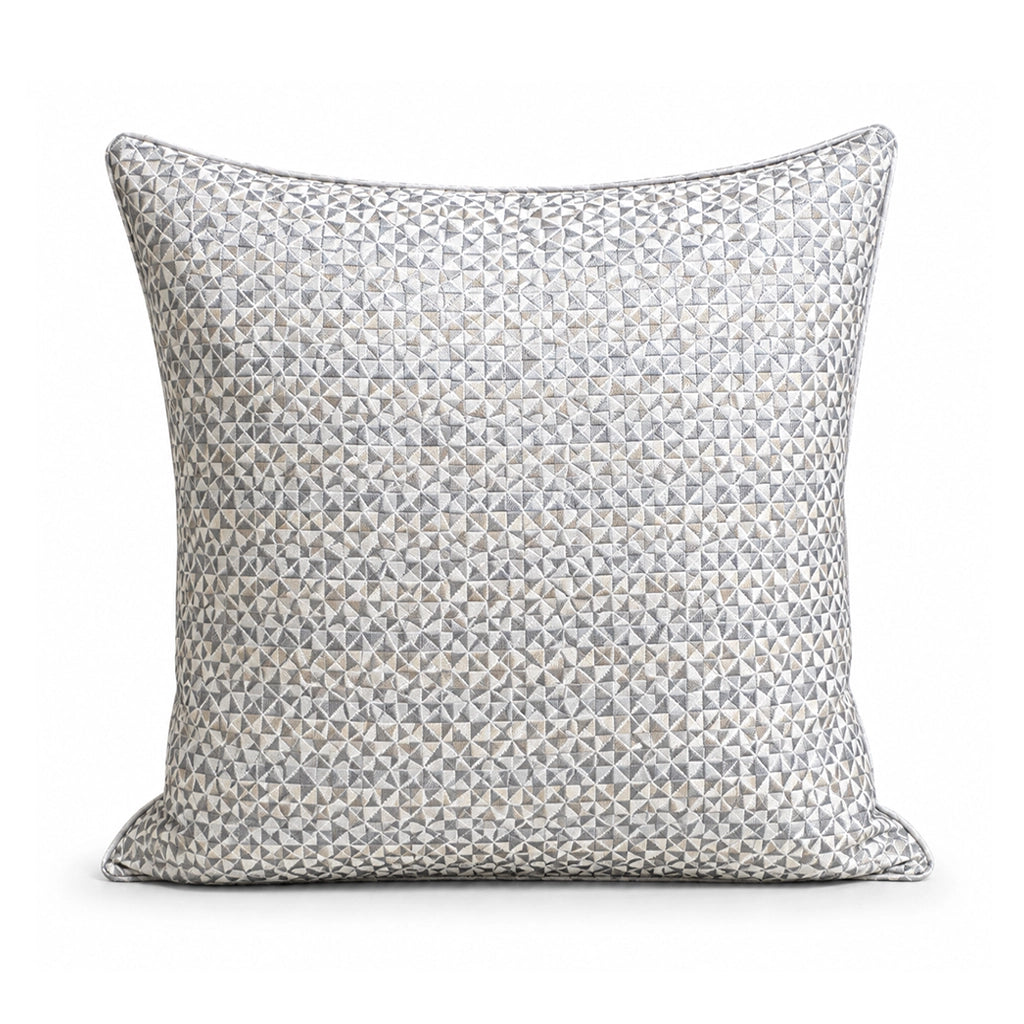 PONELLI Interiors Cushion Neutral Geometric Textured