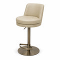 Designer Furniture Co. Swivel Bar Counter Stool Barry Cream Leather