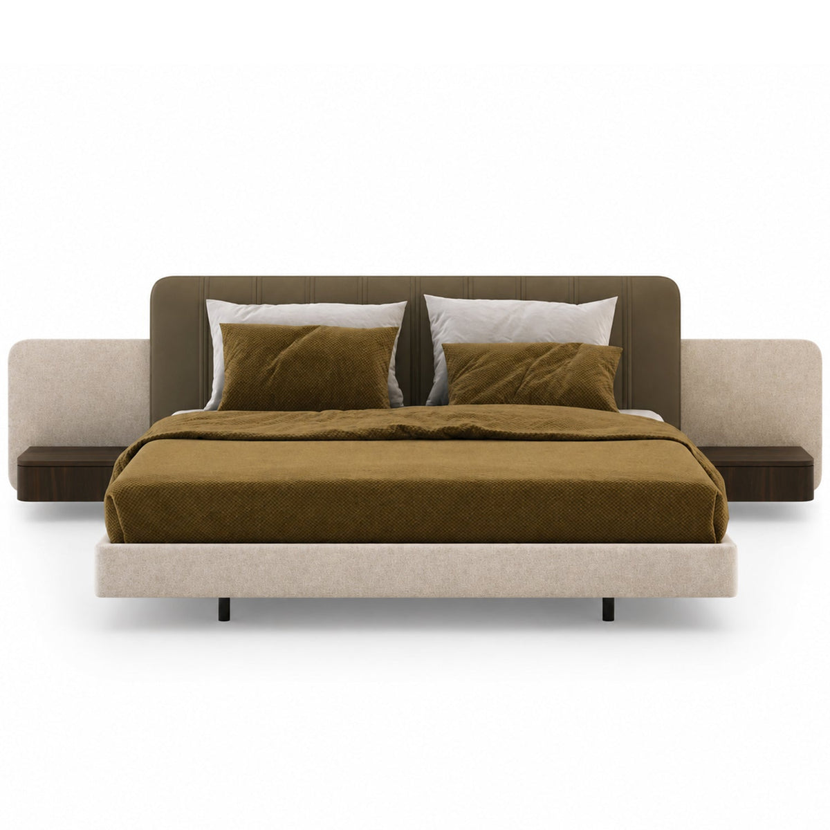 Amanda Emperor Bed in Olive Green - Designer Furniture Co.Ltd