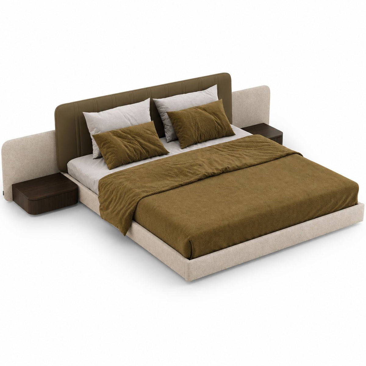 Amanda Emperor Bed in Olive Green - Designer Furniture Co.Ltd