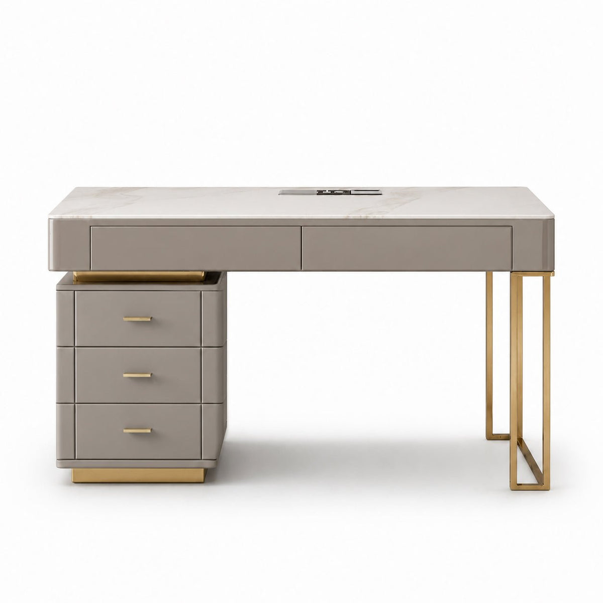 Aurum Executive Desk with Built-in USB and Power Sockets 120 - Designer Furniture Co.Ltd