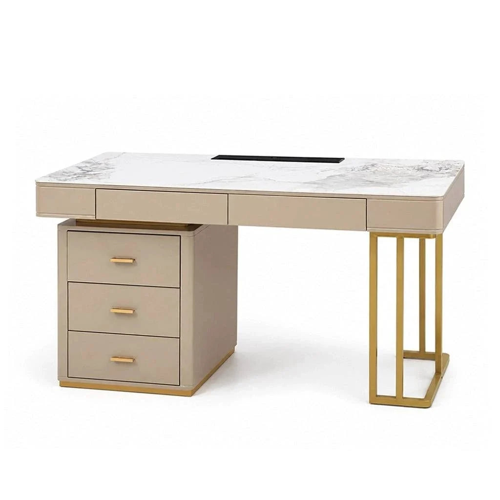 PONELLI Interiors Aurum Executive Desk with Built-in USB and Power Sockets 120 | Showroom Model
