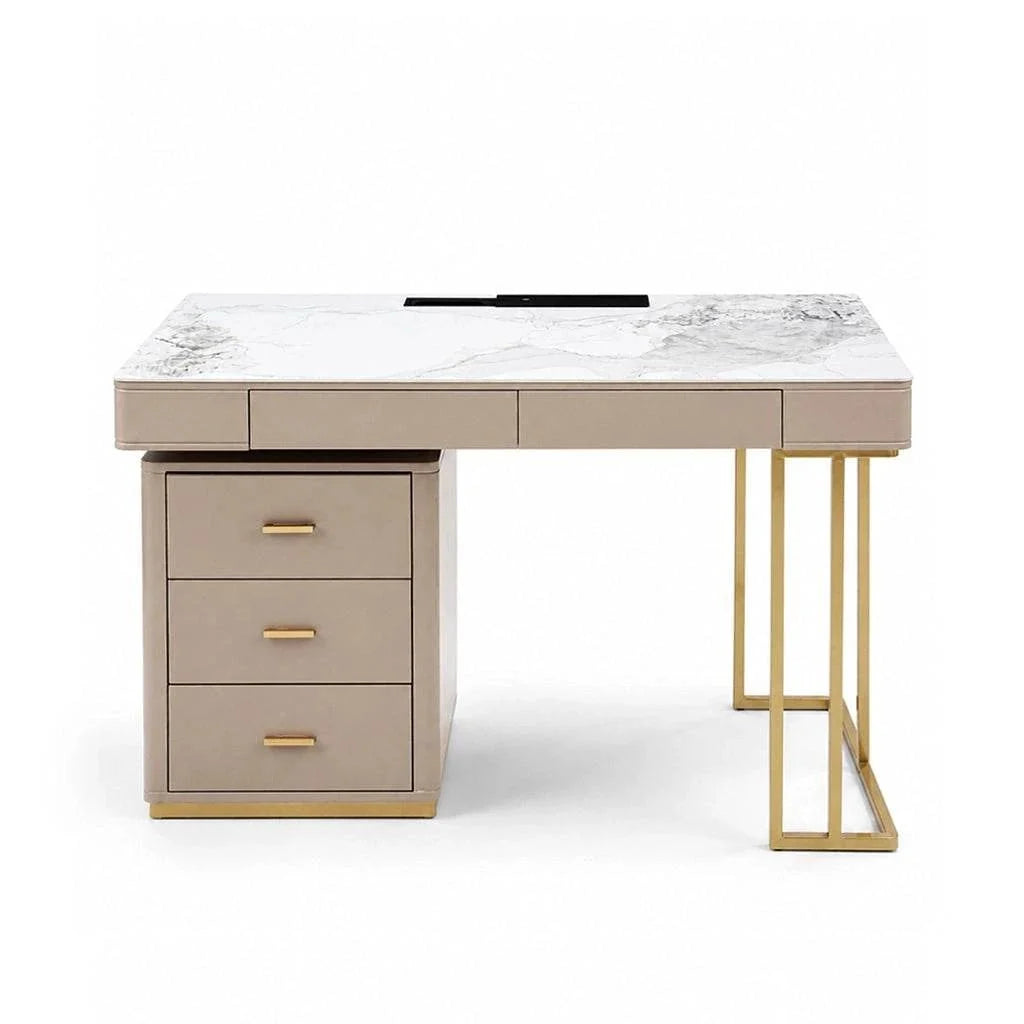 PONELLI Interiors Aurum Executive Desk with Built-in USB and Power Sockets 120 | Showroom Model