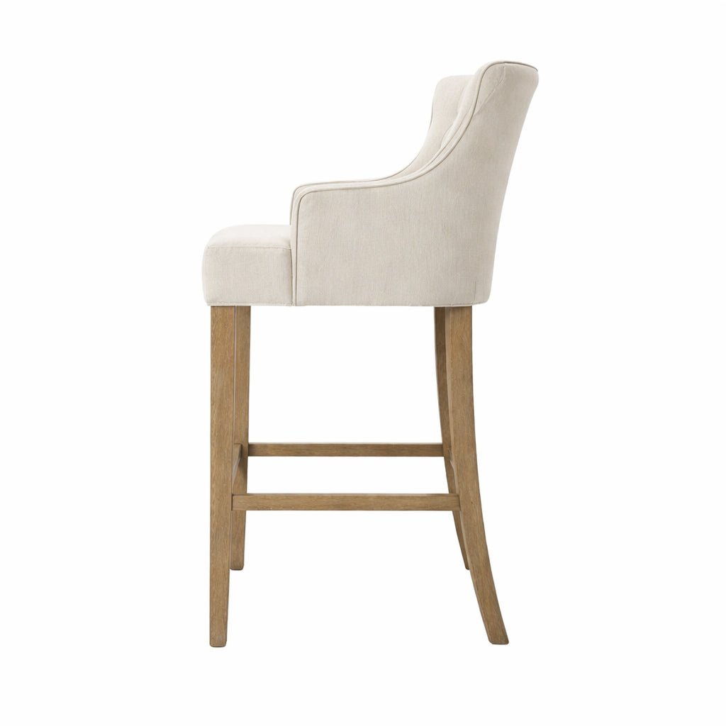 Bar Counter Stool Emily with Arm Natural - Designer Furniture Co.Ltd
