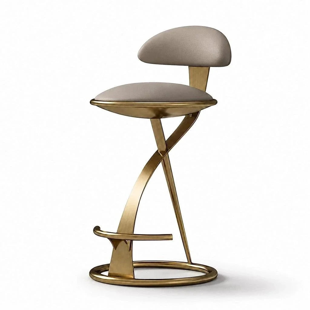 Designer Furniture Co. Bar Counter Stool Marilyn Brushed Brass | Showroom Model