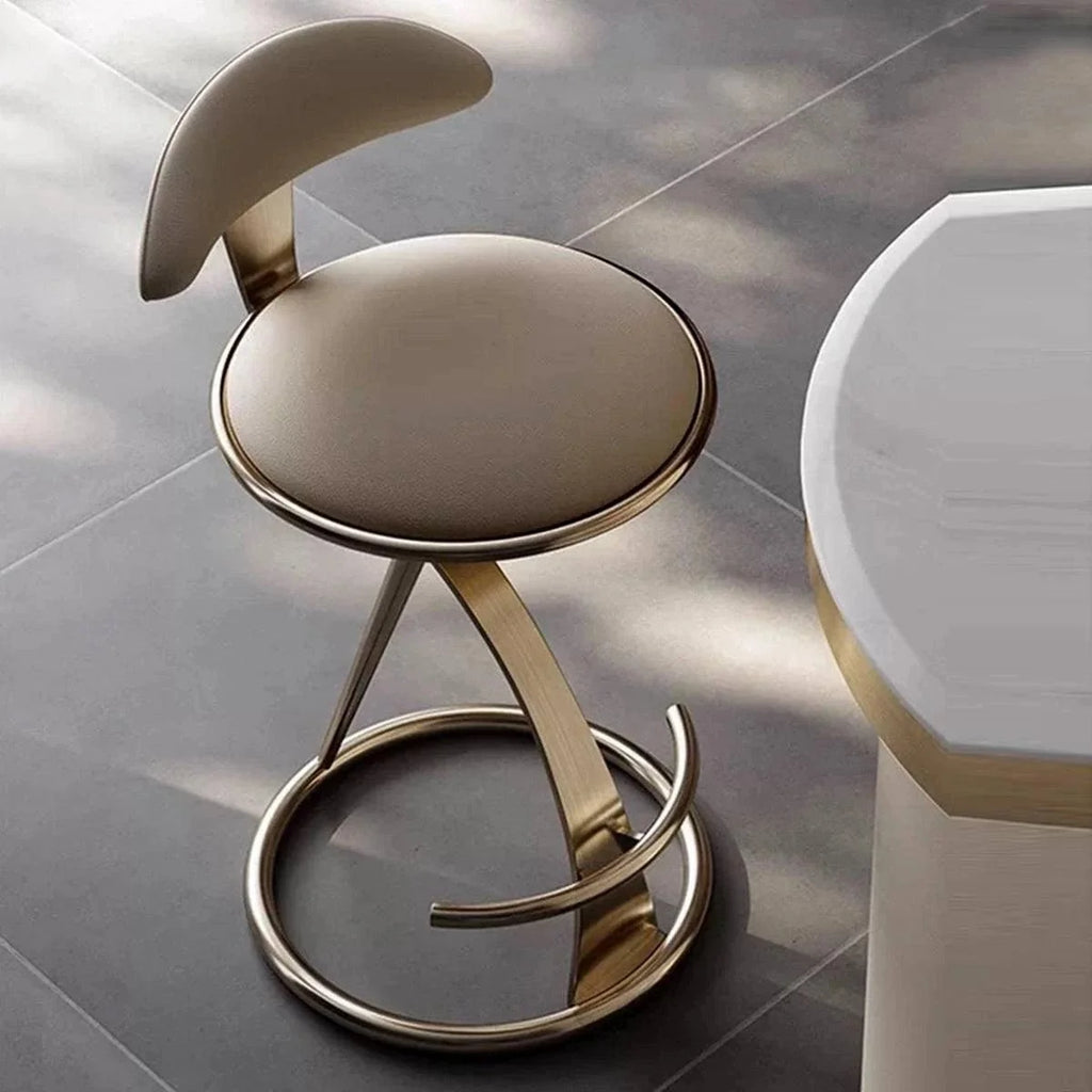 Designer Furniture Co. Bar Counter Stool Marilyn Brushed Brass | Showroom Model