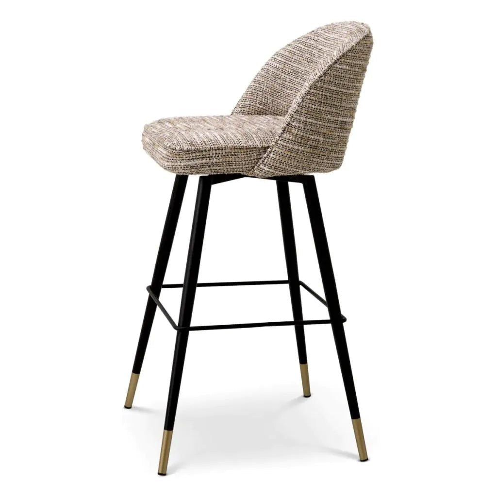 Eichholtz Cliff Bar Stool Set of 2 Mademoiselle Beige - Designer Furniture Co.Ltd