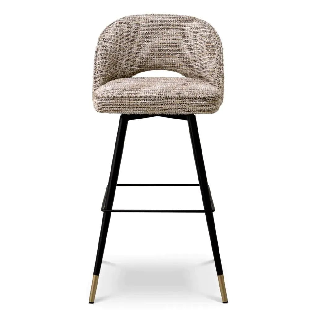 Eichholtz Cliff Bar Stool Set of 2 Mademoiselle Beige - Designer Furniture Co.Ltd