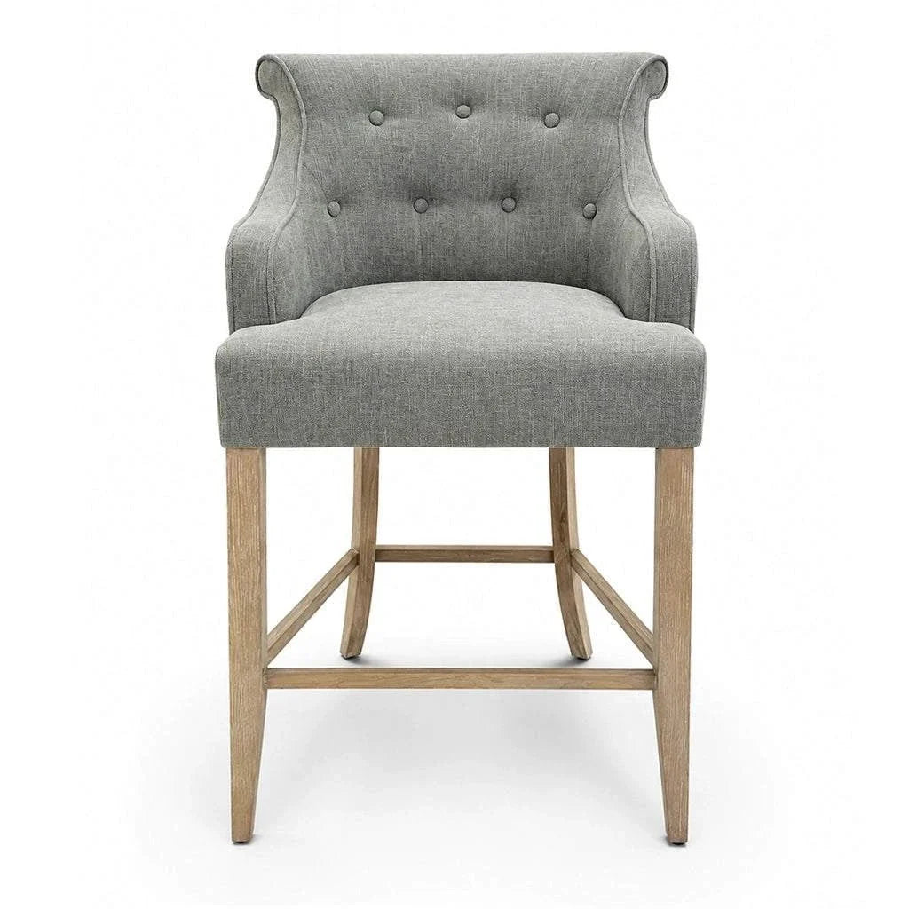Designer Furniture Co. Bar Counter Stool Emily with Arm Grey | Showroom Model