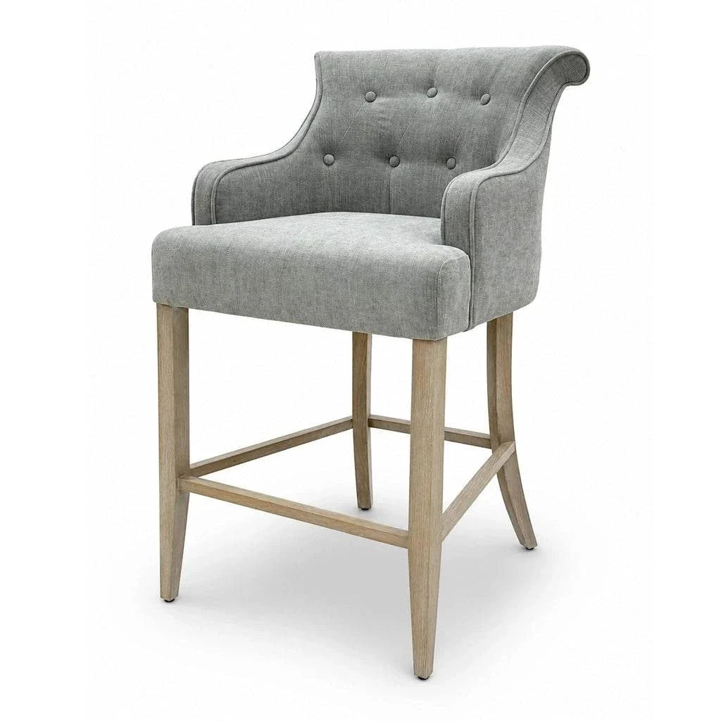 Designer Furniture Co. Bar Counter Stool Emily with Arm Grey | Showroom Model