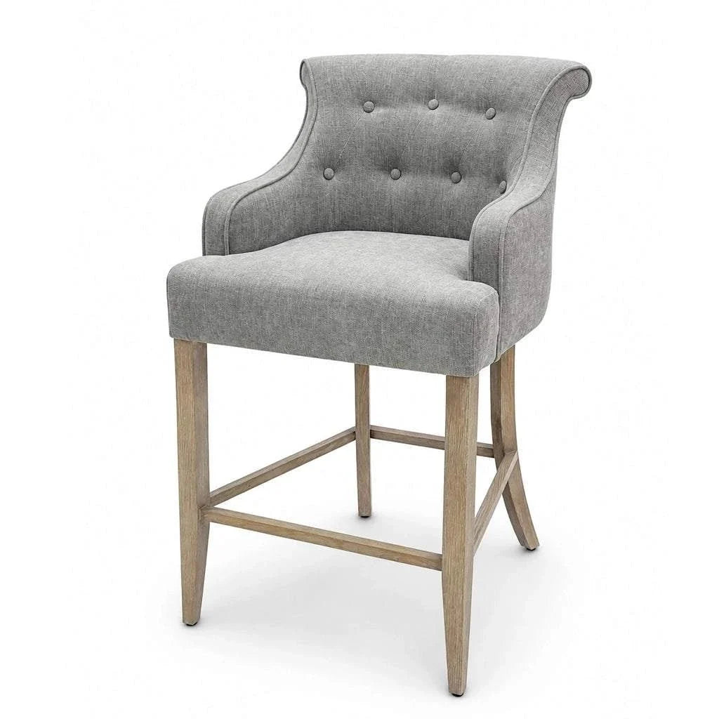 Designer Furniture Co. Bar Counter Stool Emily with Arm Grey | Showroom Model