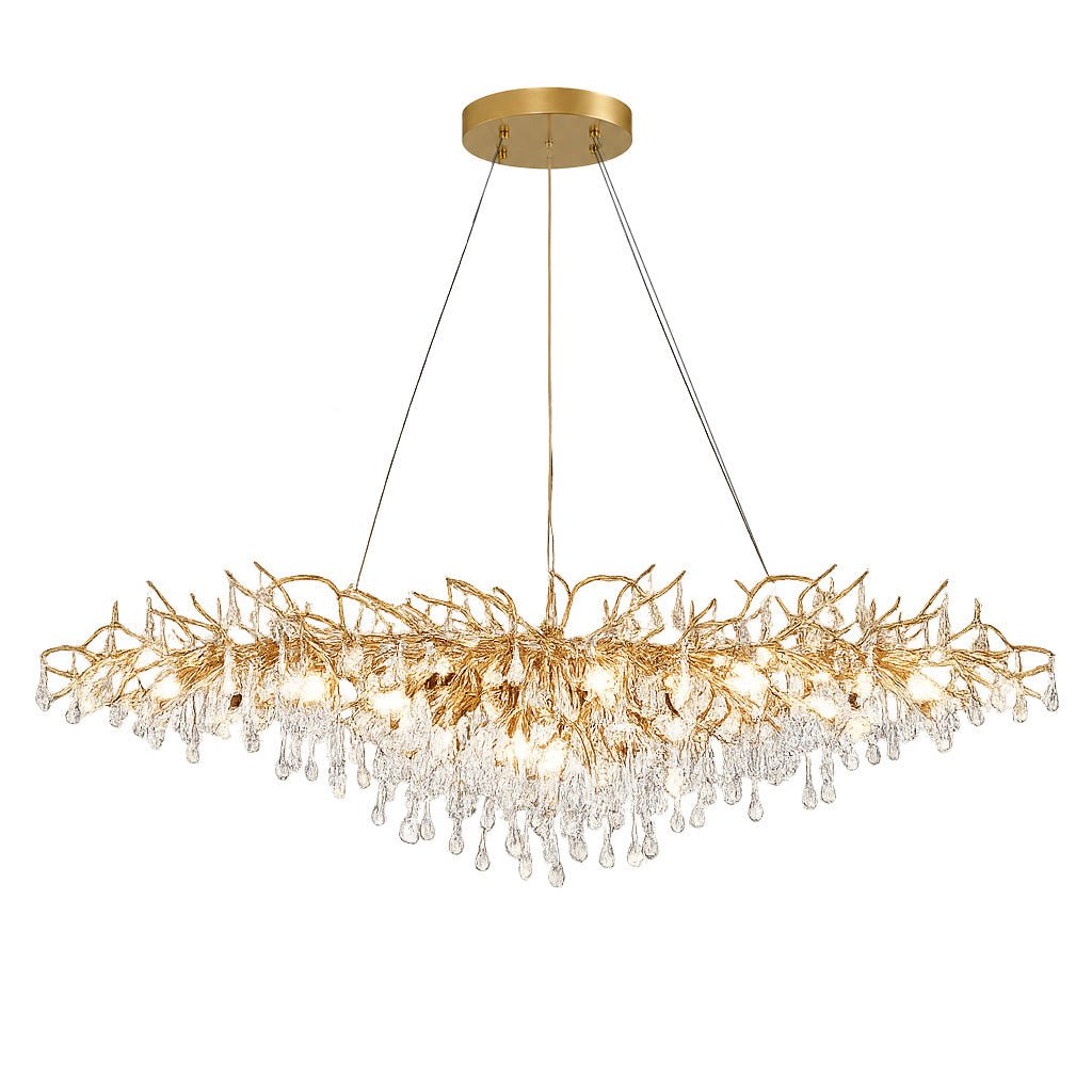 Crystal Branch Chandelier Oval - Designer Furniture Co.Ltd