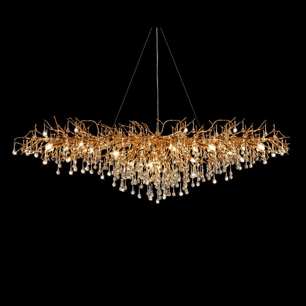 Crystal Branch Chandelier Oval - Designer Furniture Co.Ltd