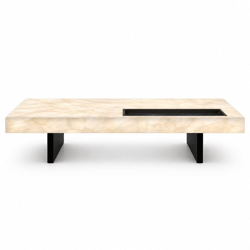 Elite Glow Alabaster Coffee Table Rectangular - Designer Furniture Co.Ltd
