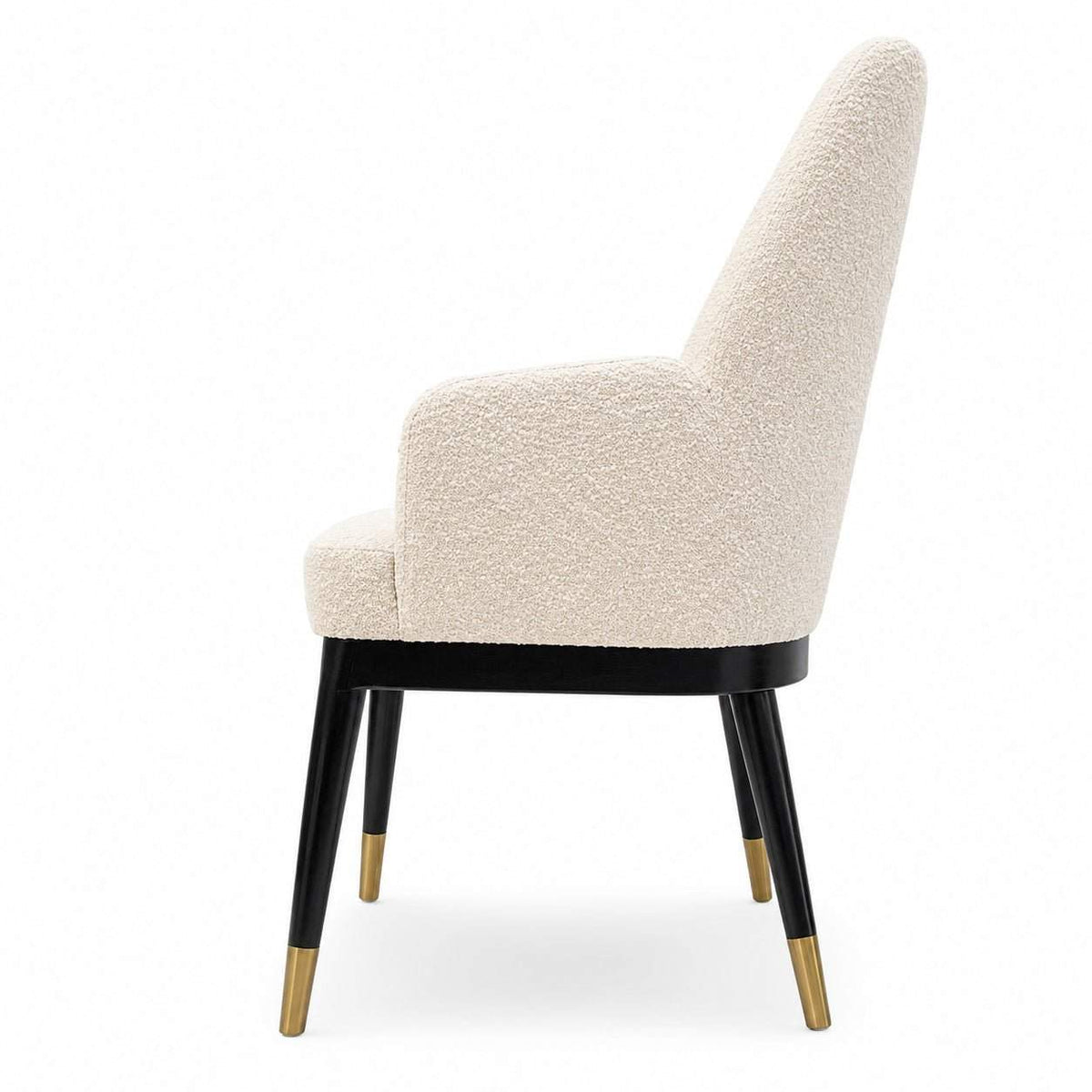 Designer Furniture Co. Estella Dining Chair with Arm Boucle Cream