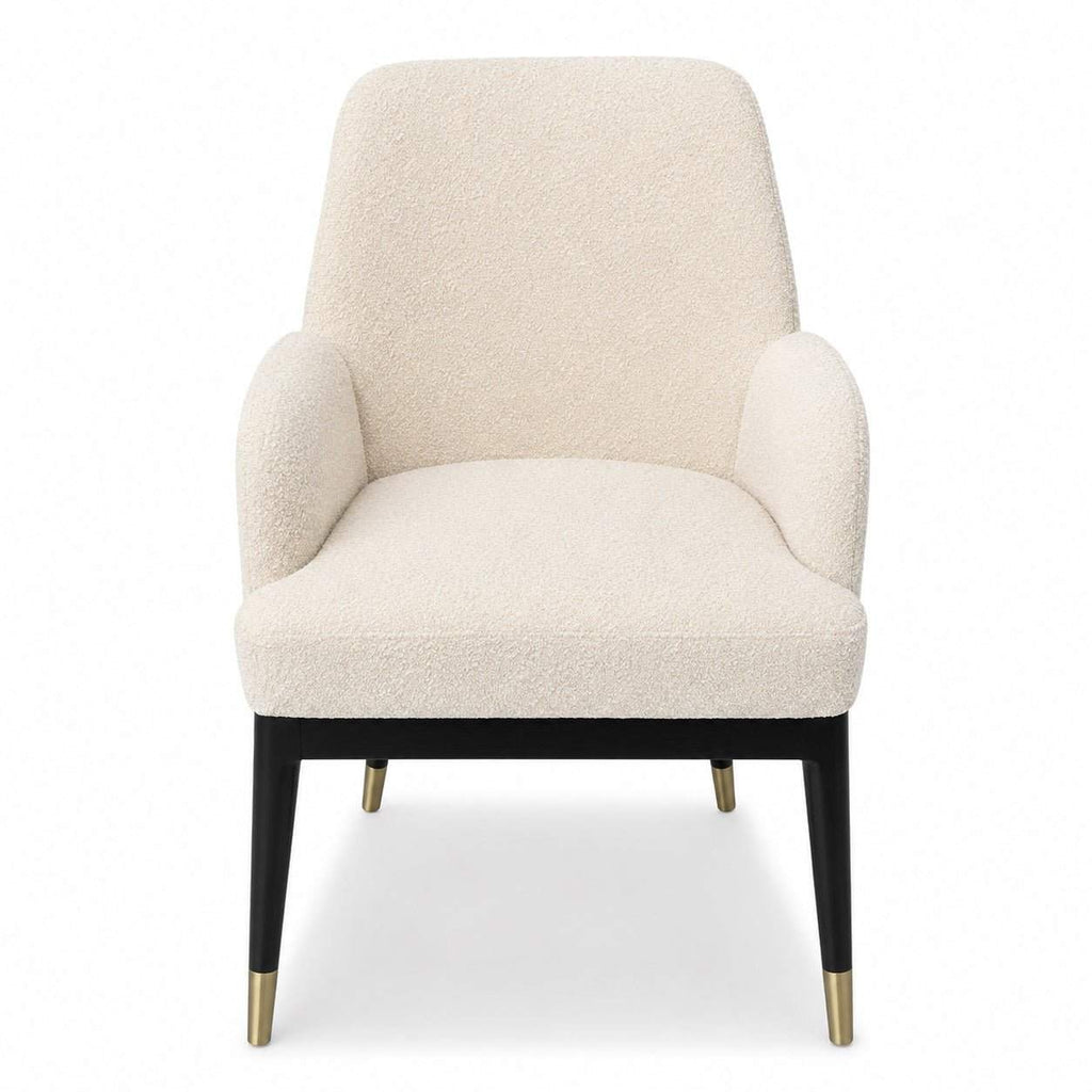 Designer Furniture Co. Estella Dining Chair with Arm Boucle Cream