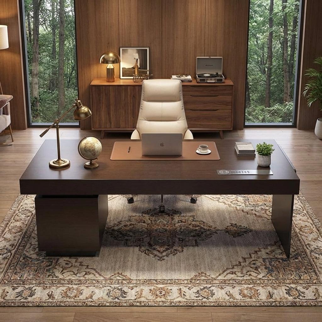 Executive Desk Henry with Built-in USB and Power Sockets 160 - Designer Furniture Co.Ltd