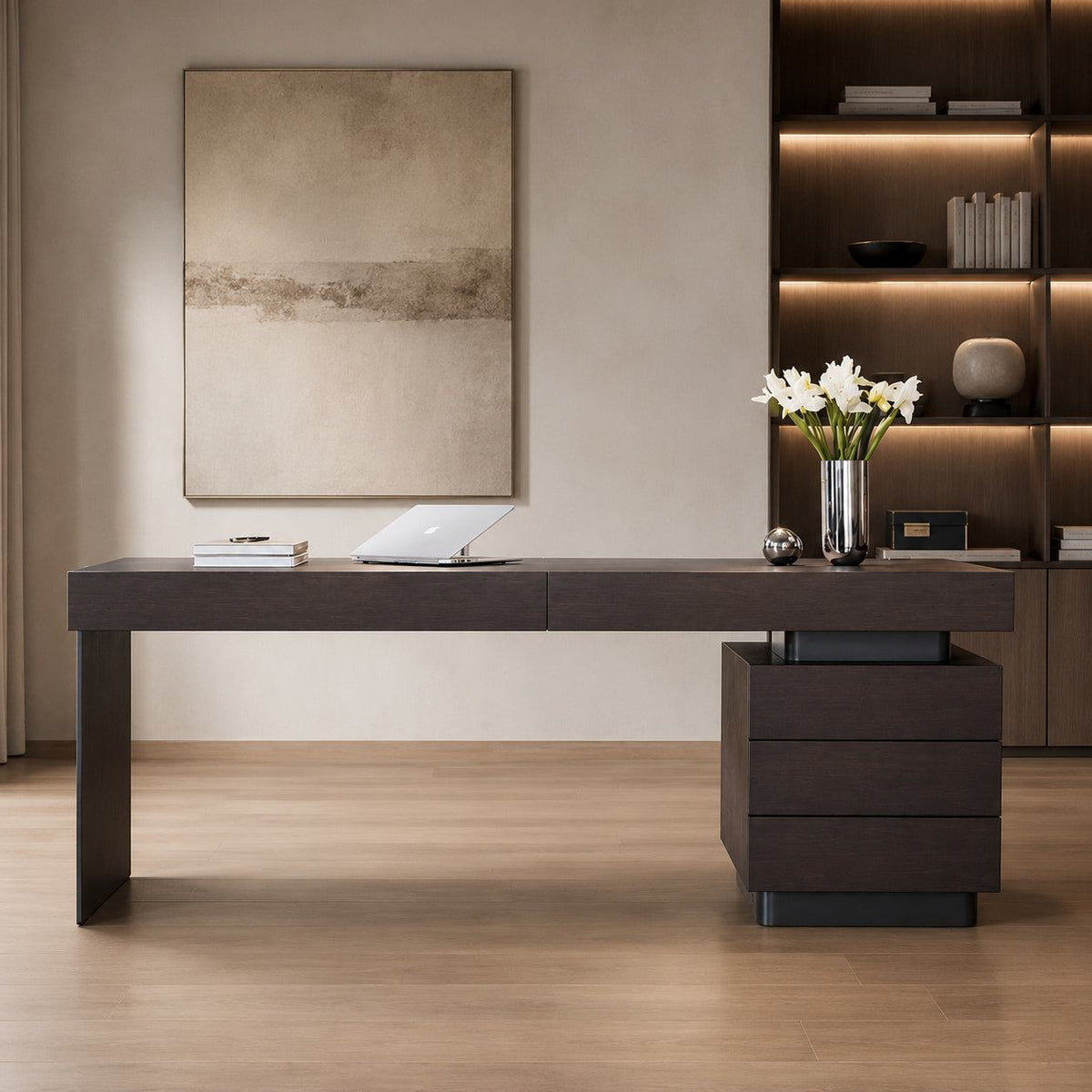 Executive Desk Henry with Built-in USB and Power Sockets 160 - Designer Furniture Co.Ltd