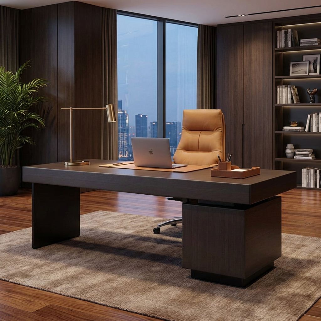 Executive Desk Henry with Built-in USB and Power Sockets 160 - Designer Furniture Co.Ltd