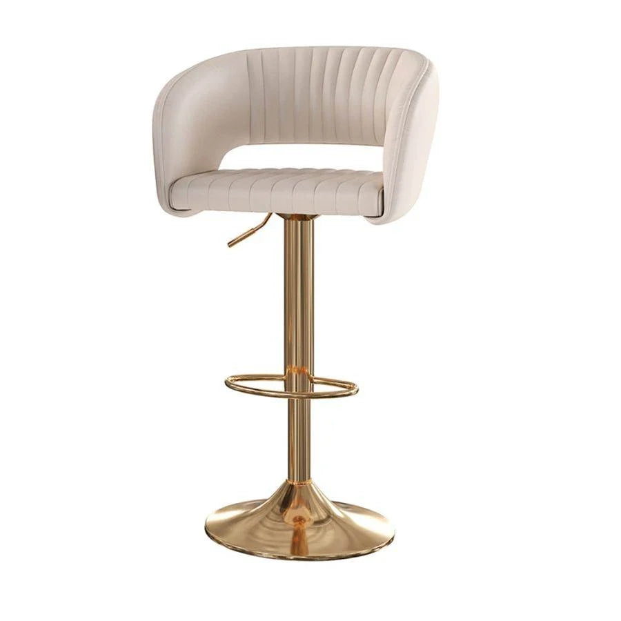 PONELLI Interiors Frederica Leather Swivel Bar Stool