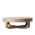 PONELLI Interiors Hawaii Teak Round Coffee Table | Showroom Model
