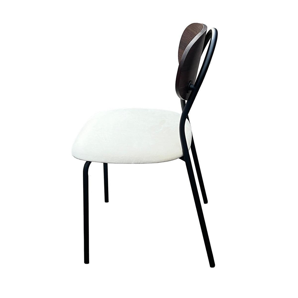 PONELLI Interiors Modern Dining Chair Walnut Backrest