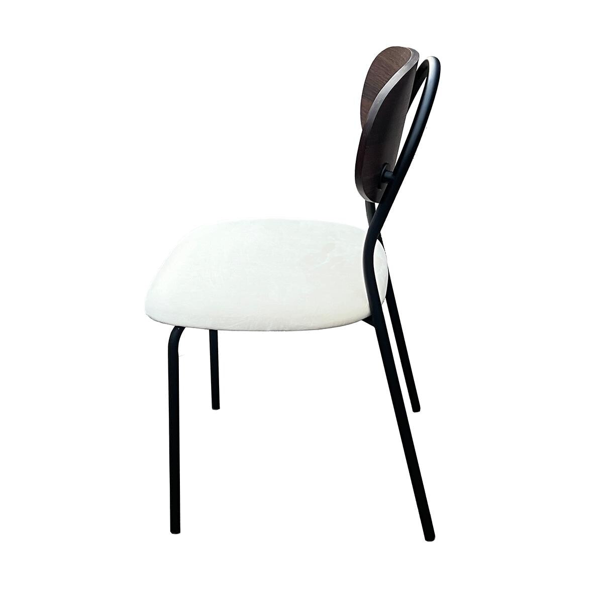 PONELLI Interiors Modern Dining Chair Walnut Backrest