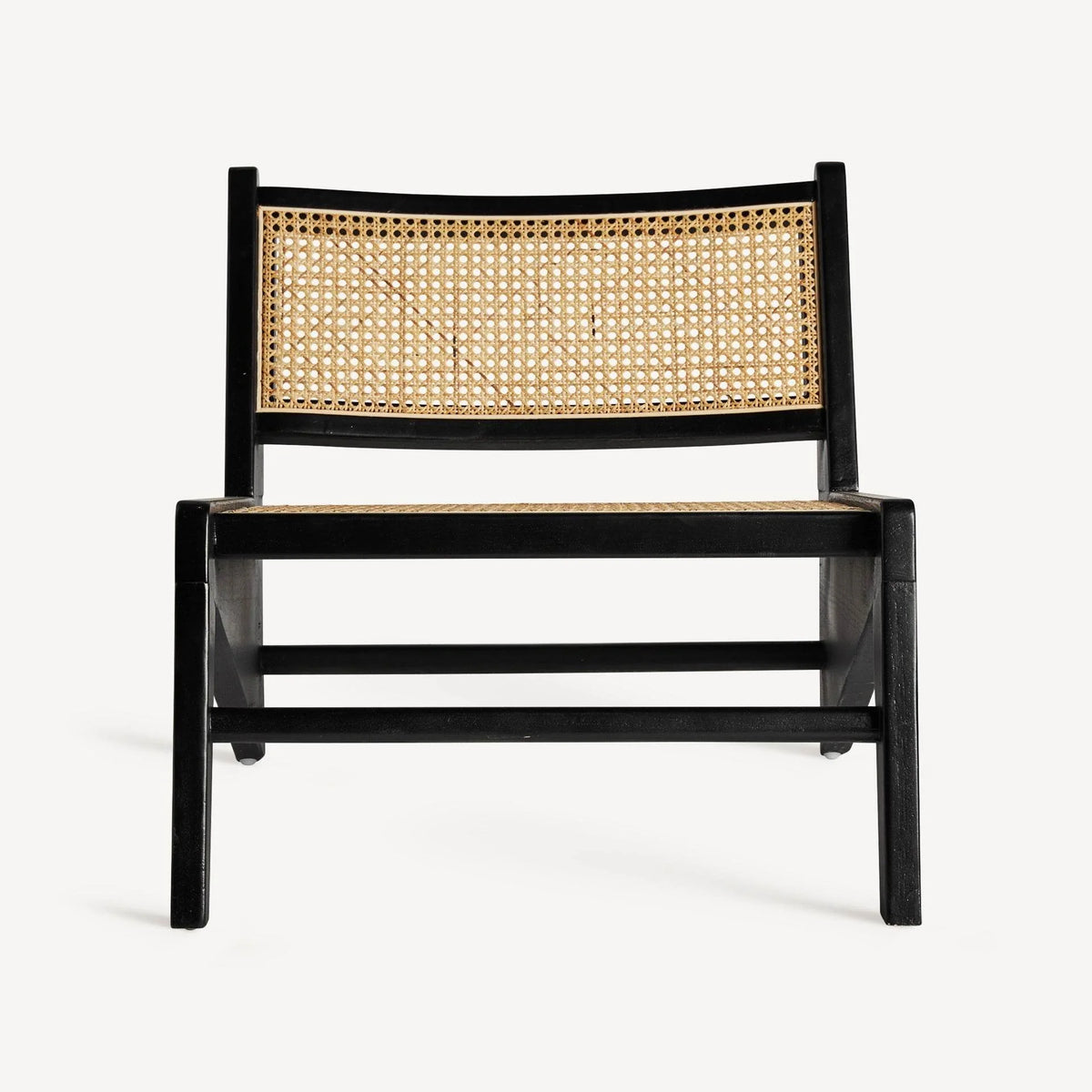 PONELLI Interiors Lounge Chair with Natural Cane Seat & Backrest | Showroom Model