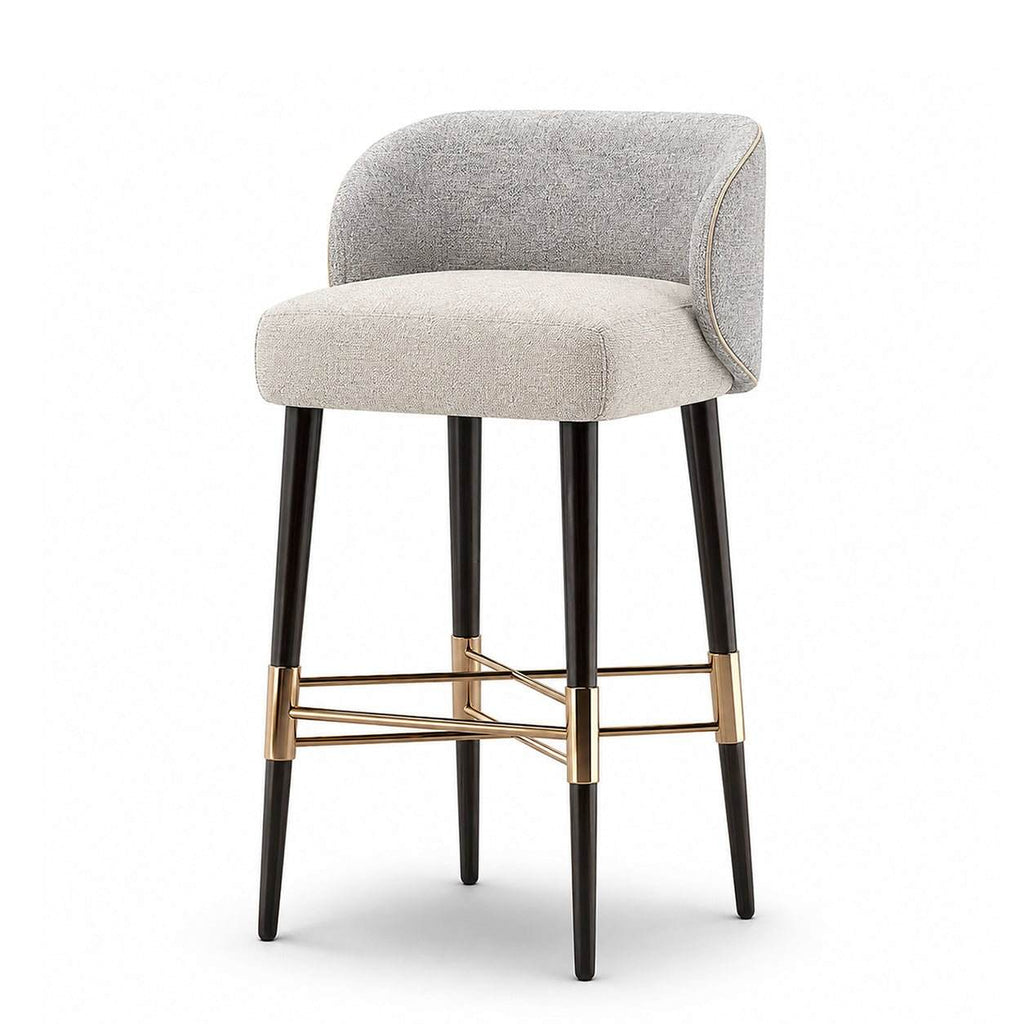 Designer Furniture Co. Modern Upholstered Counter Stool Anastasia Linen Fabric