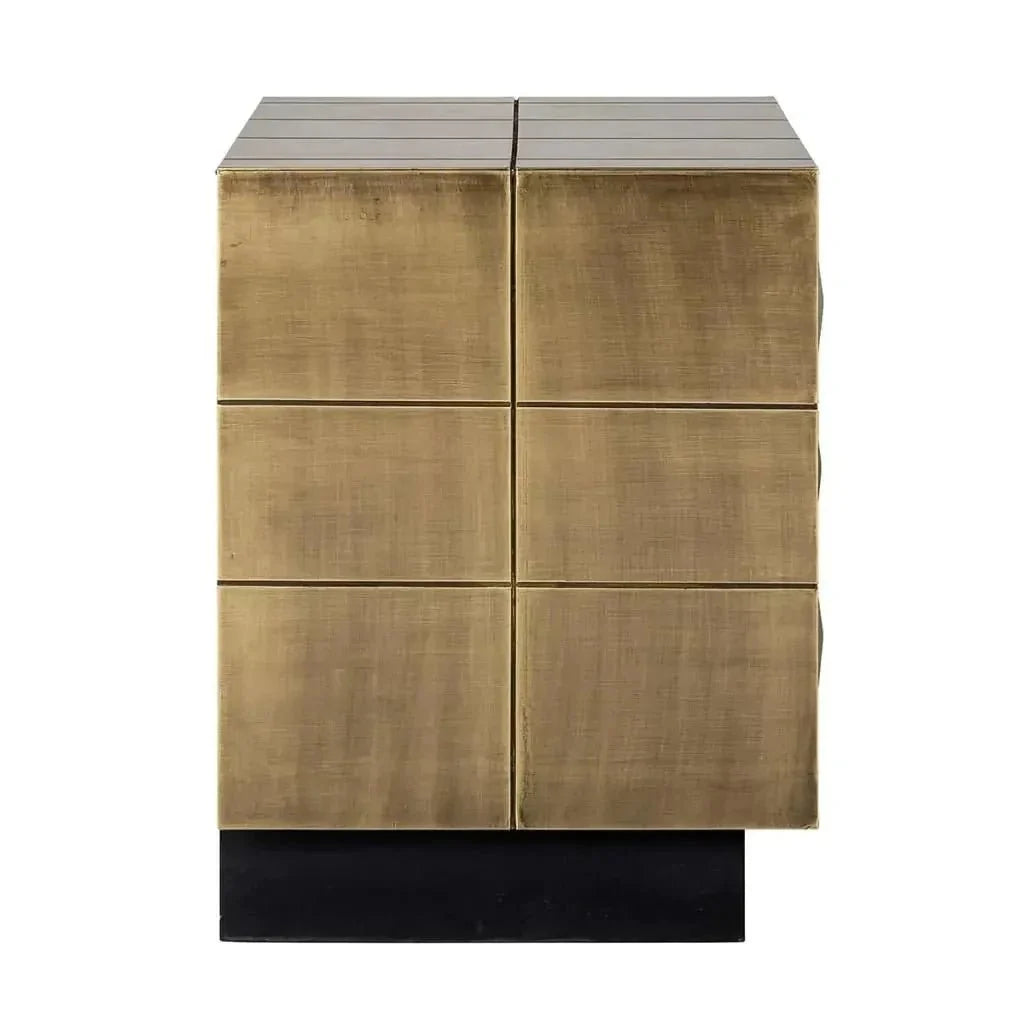 Richmond Interiors Nightstand Collada brushed gold  | Showroom Model