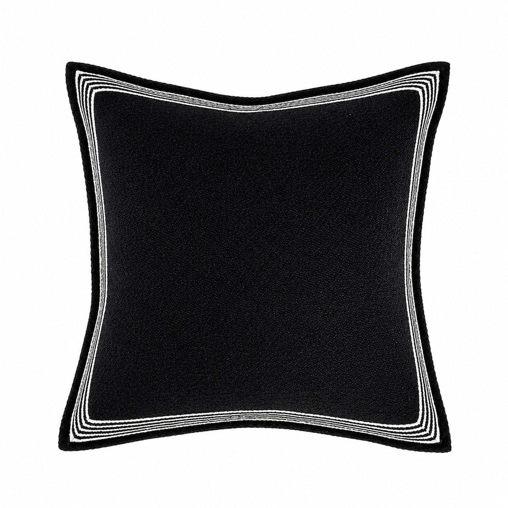 Noir Weave Border Cushion - Designer Furniture Co.Ltd