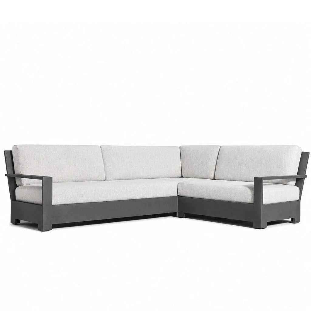 PONELLI Interiors Riva Aluminium Sofa Right-Arm L-Sectional | Showroom Model