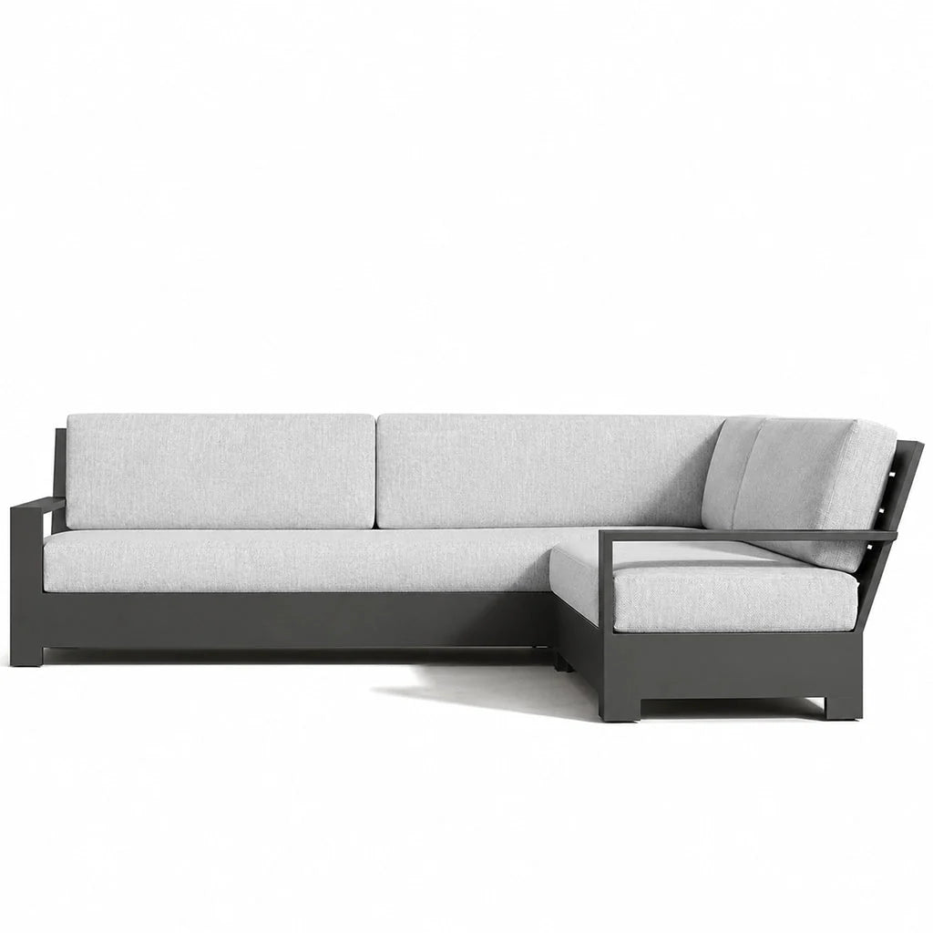 PONELLI Interiors Riva Aluminium Sofa Right-Arm L-Sectional | Showroom Model