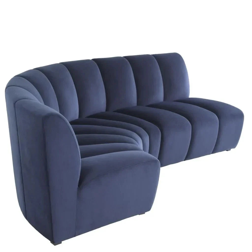 Eichholtz Modular Sofa Lando Corner Savona midnight blue | Showroom Model