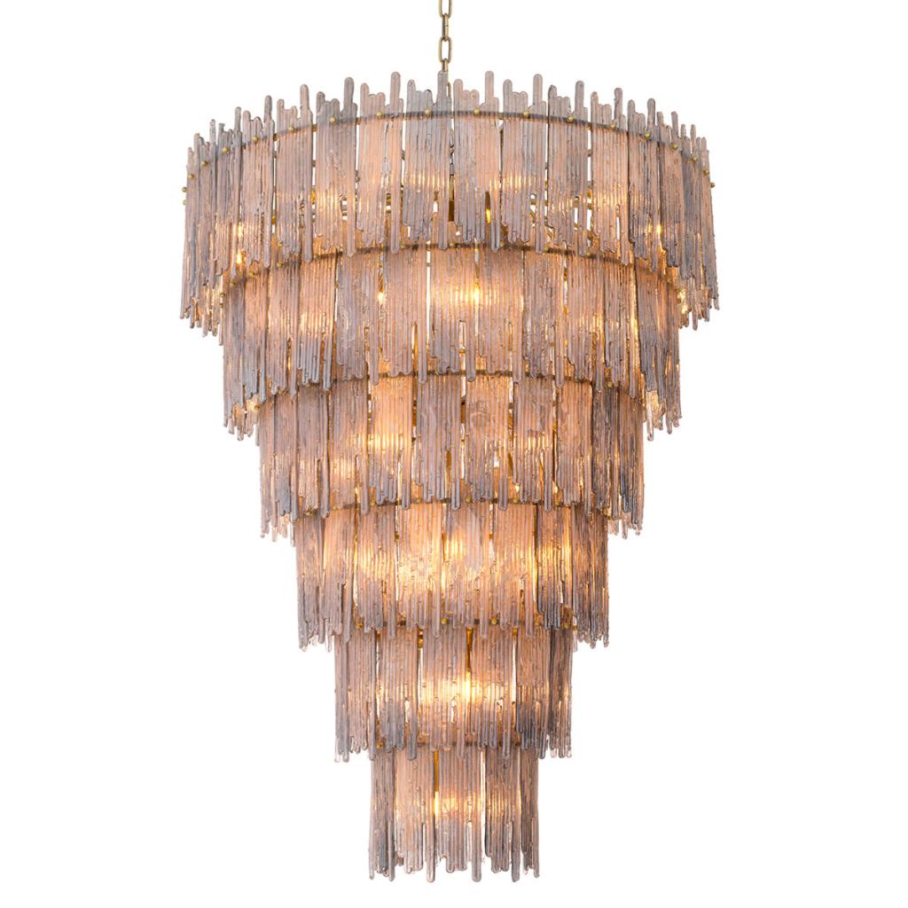 Eichholtz Saint Roch XXL chandelier Smoked Glass - Designer Furniture Co.Ltd
