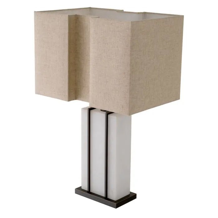 Eichholtz Graham Table Lamp Bronze Highlight Alabaster - Designer Furniture Co.Ltd