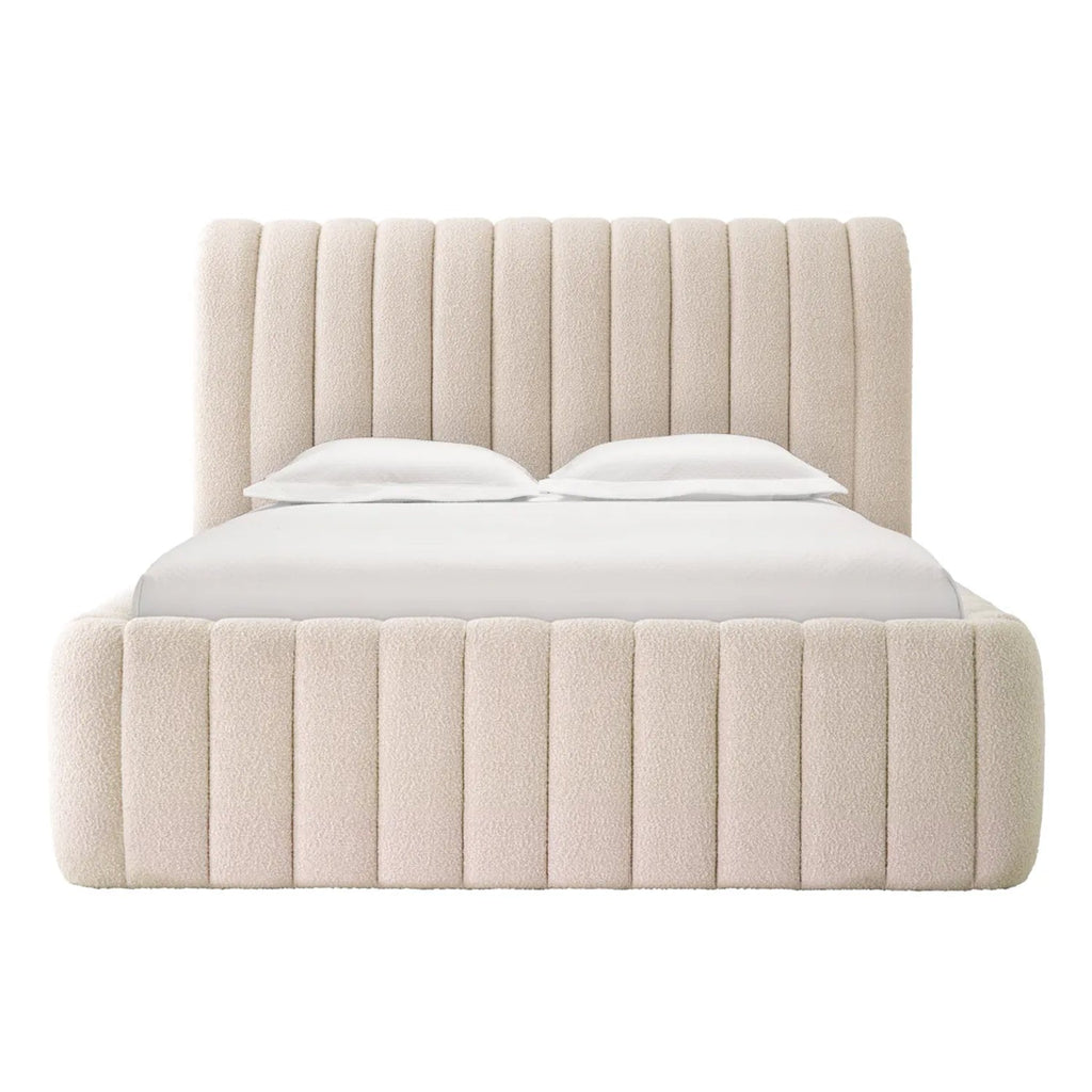 Upholstered Bed Sycamore Boucl‚Äö√†√∂¬¨¬© Cream - Designer Furniture Co.Ltd