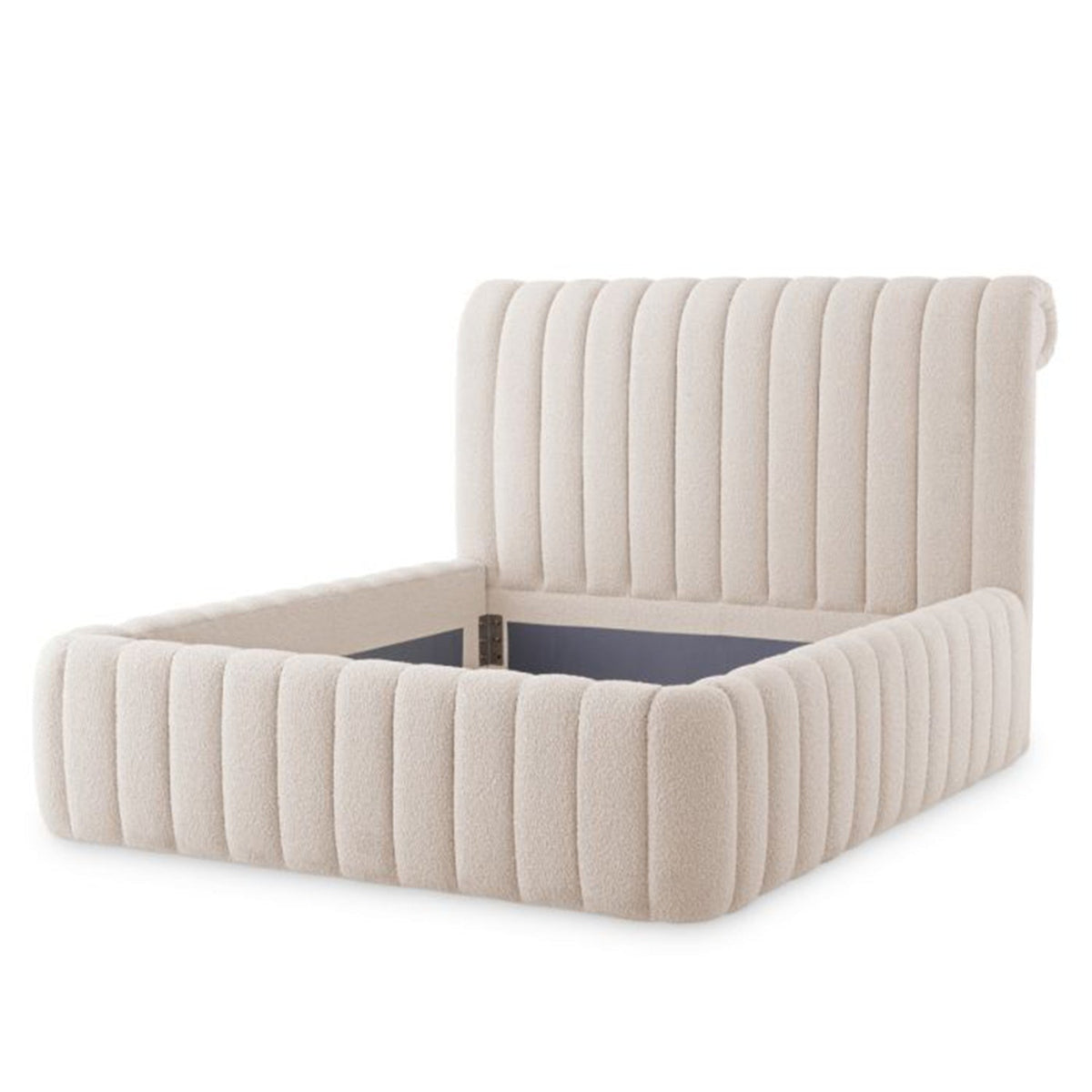 Upholstered Bed Sycamore Boucl‚Äö√†√∂¬¨¬© Cream - Designer Furniture Co.Ltd