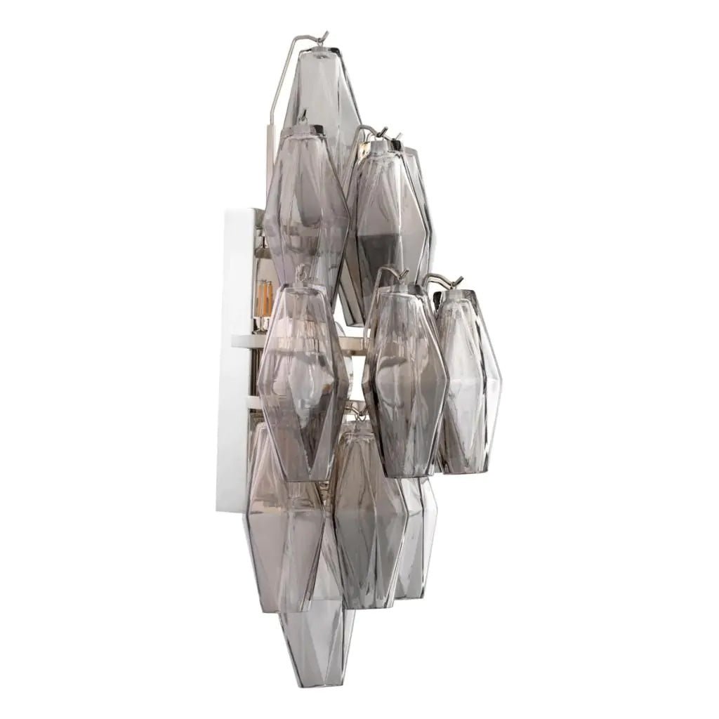 Eichholtz Wall Lamp Benini Smoke Glass Nickel Finish - Designer Furniture Co.Ltd